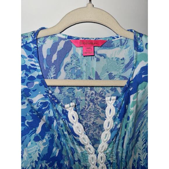Lily Pulitzer Women’s Hollie Tunic Dress Blue Size XXS - Picture 2 of 4
